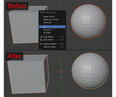 How to Merge Objects in Blender